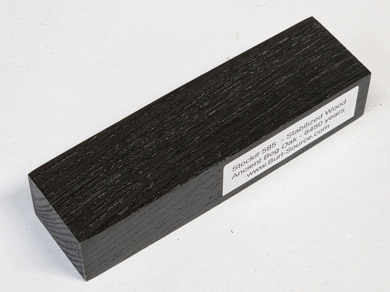 #585 - Stabilized 6450 Years Ancient Bog Oak - 5&1/4"x1&1/2"x1"