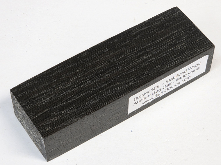 #588 - Stabilized 6450 Years Ancient Bog Oak - 5&1/4"x1&3/4"x1&3/16"
