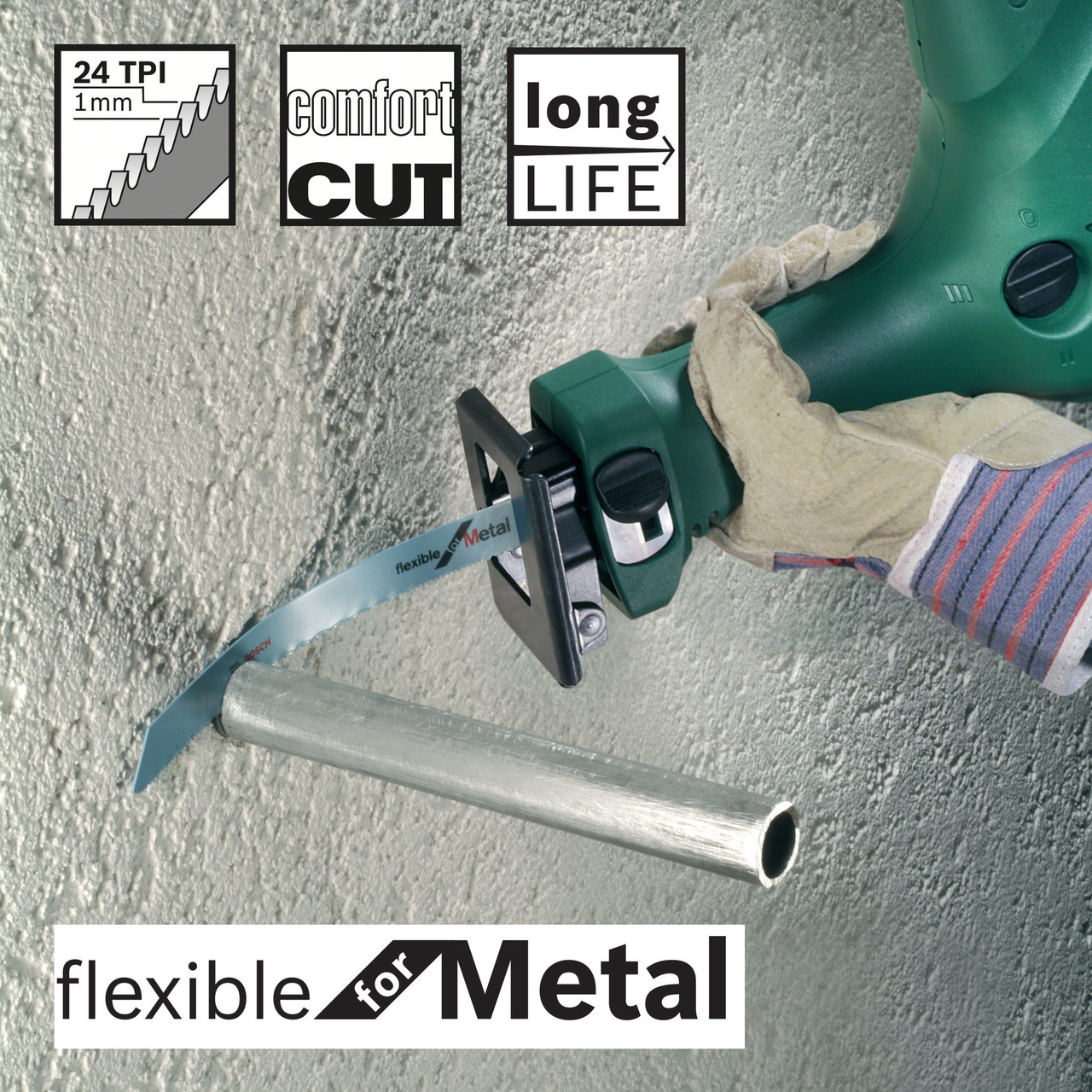 Bosch S1122AF Reciprocating Saw Blade For Metal Toolstop