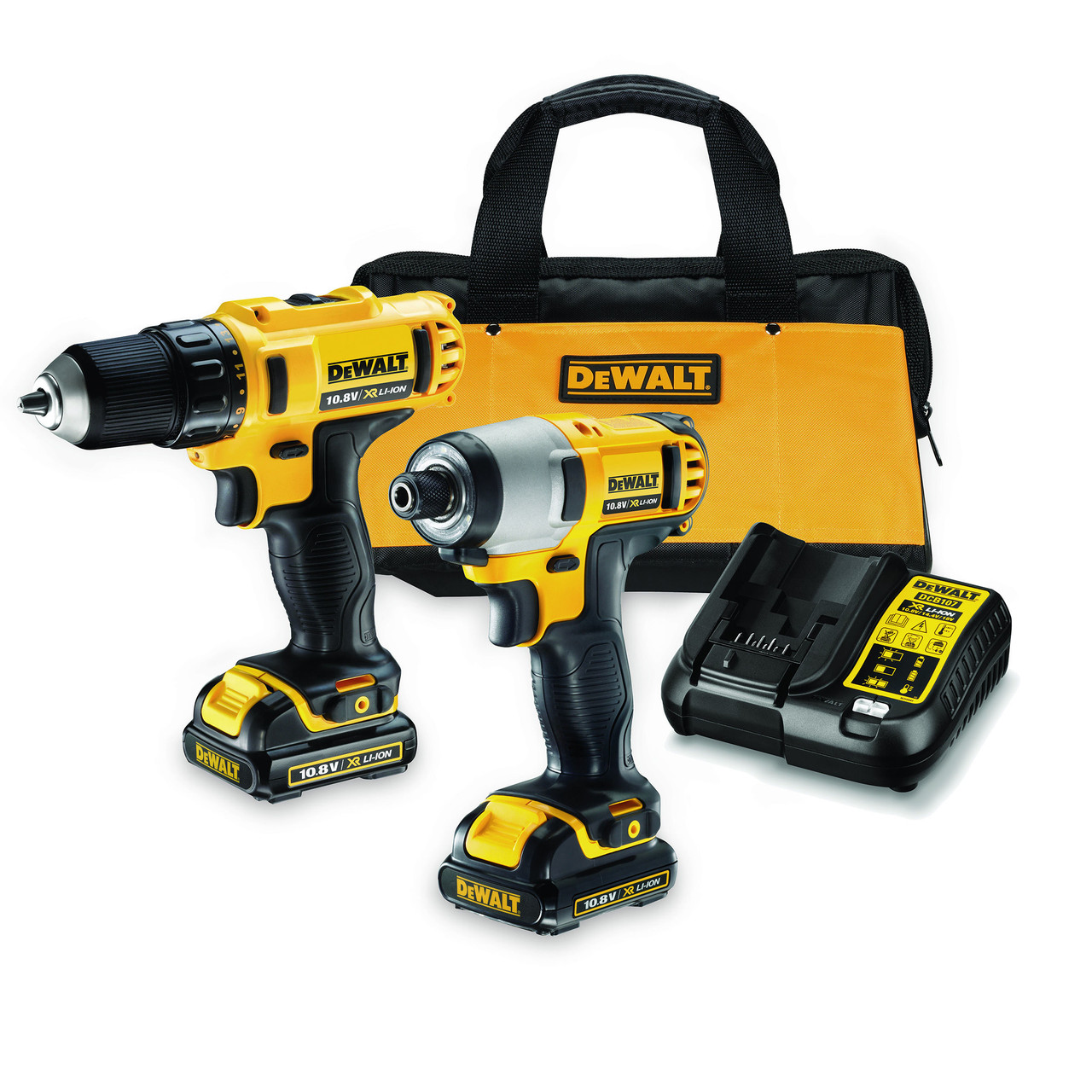 Dewalt DCK211S2 10.8V li-ion Twinpack (2 Batteries)