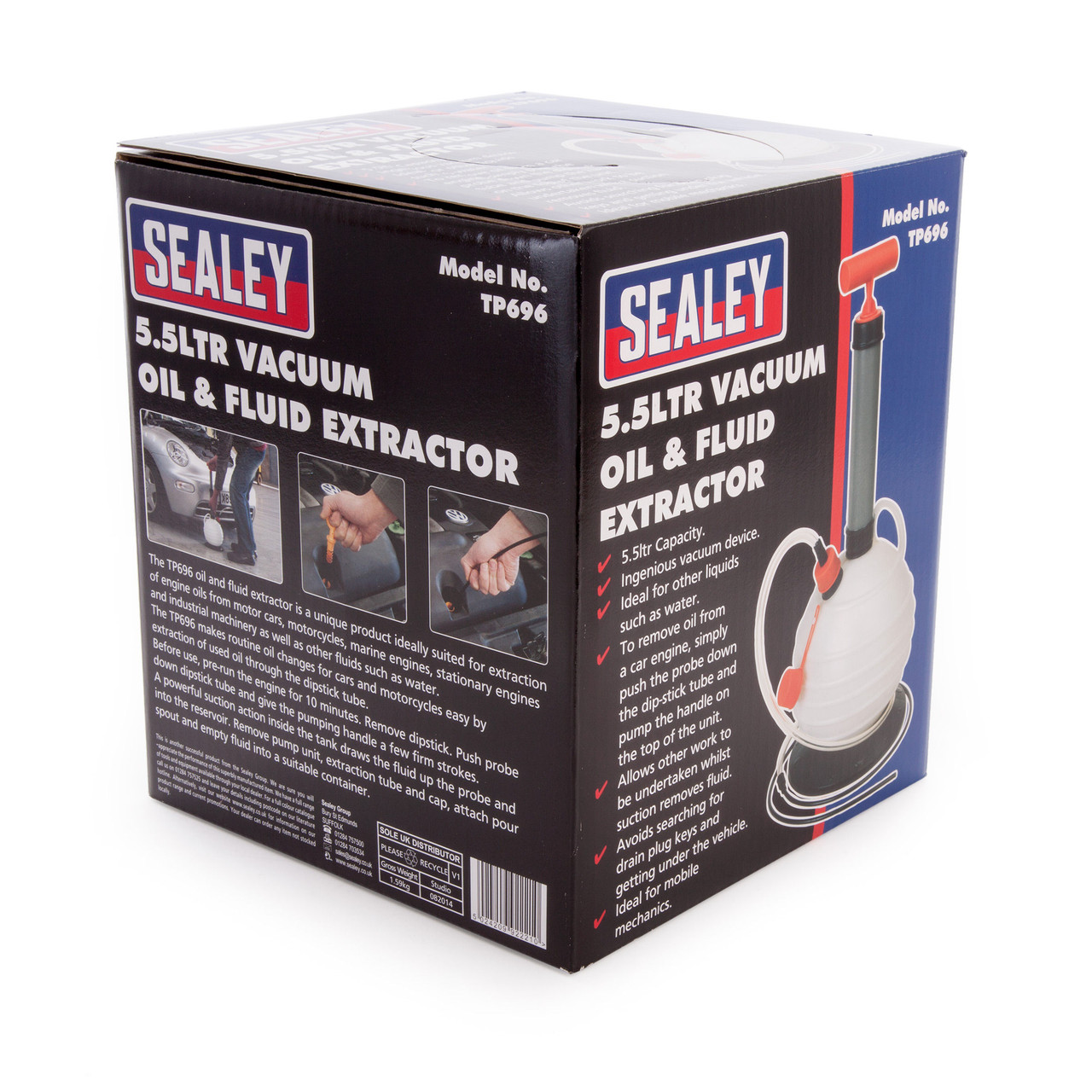 Sealey TP696 Manual Vacuum Oil \u0026 Fluid 