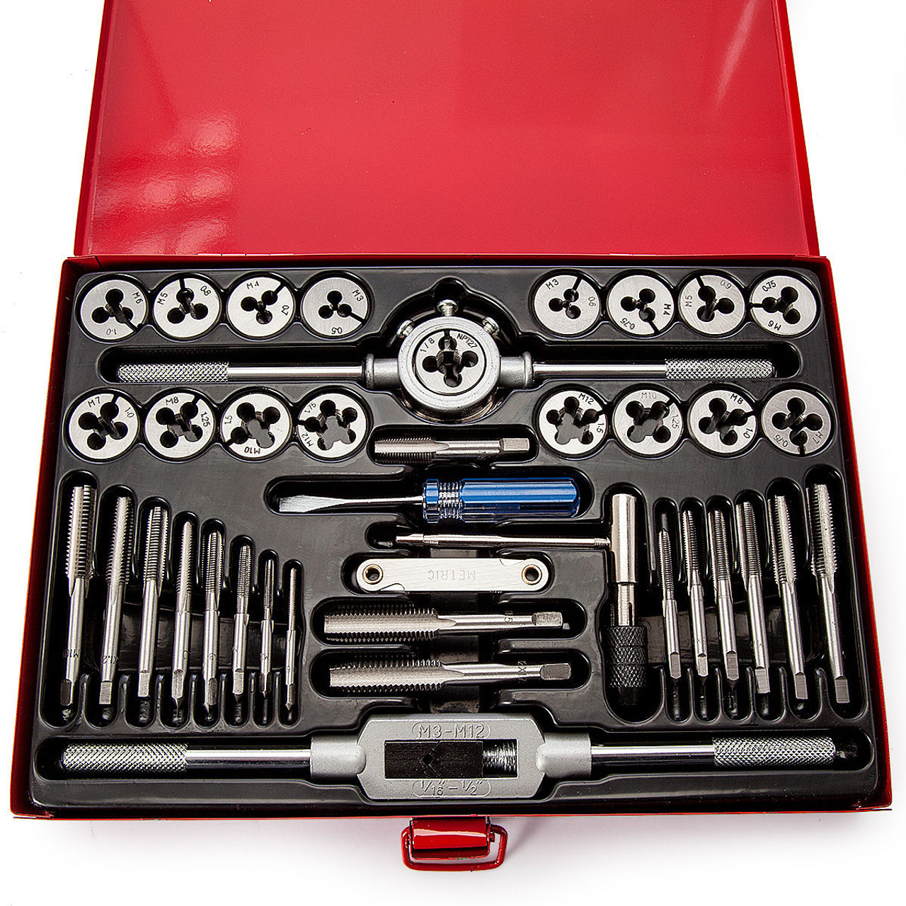 Sealey AK3040 Tap & Die Set Split Dies Metric 40 Piece Set i