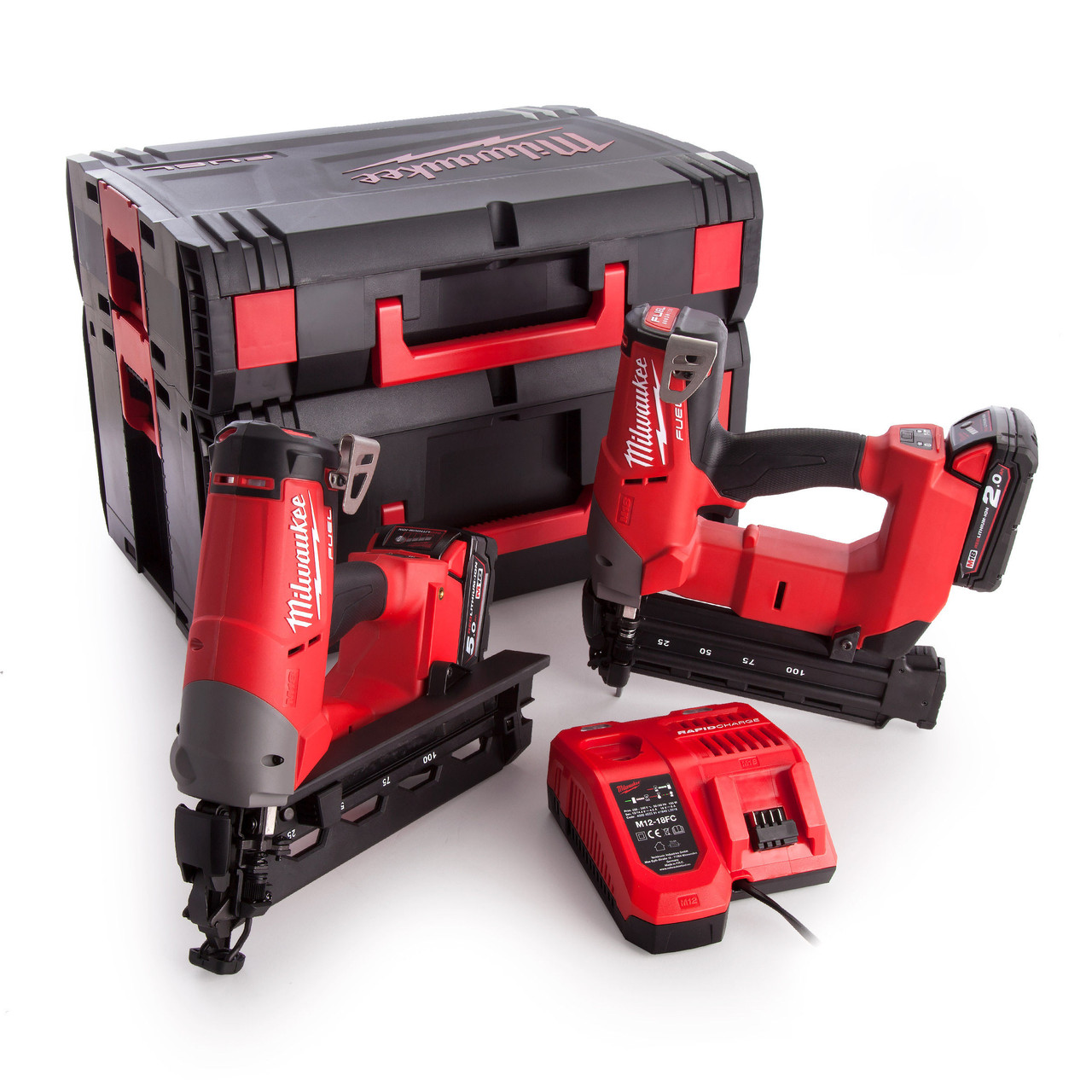 Milwaukee M18FPP2H522X M18 Fuel Brad and Finishing Nailer K