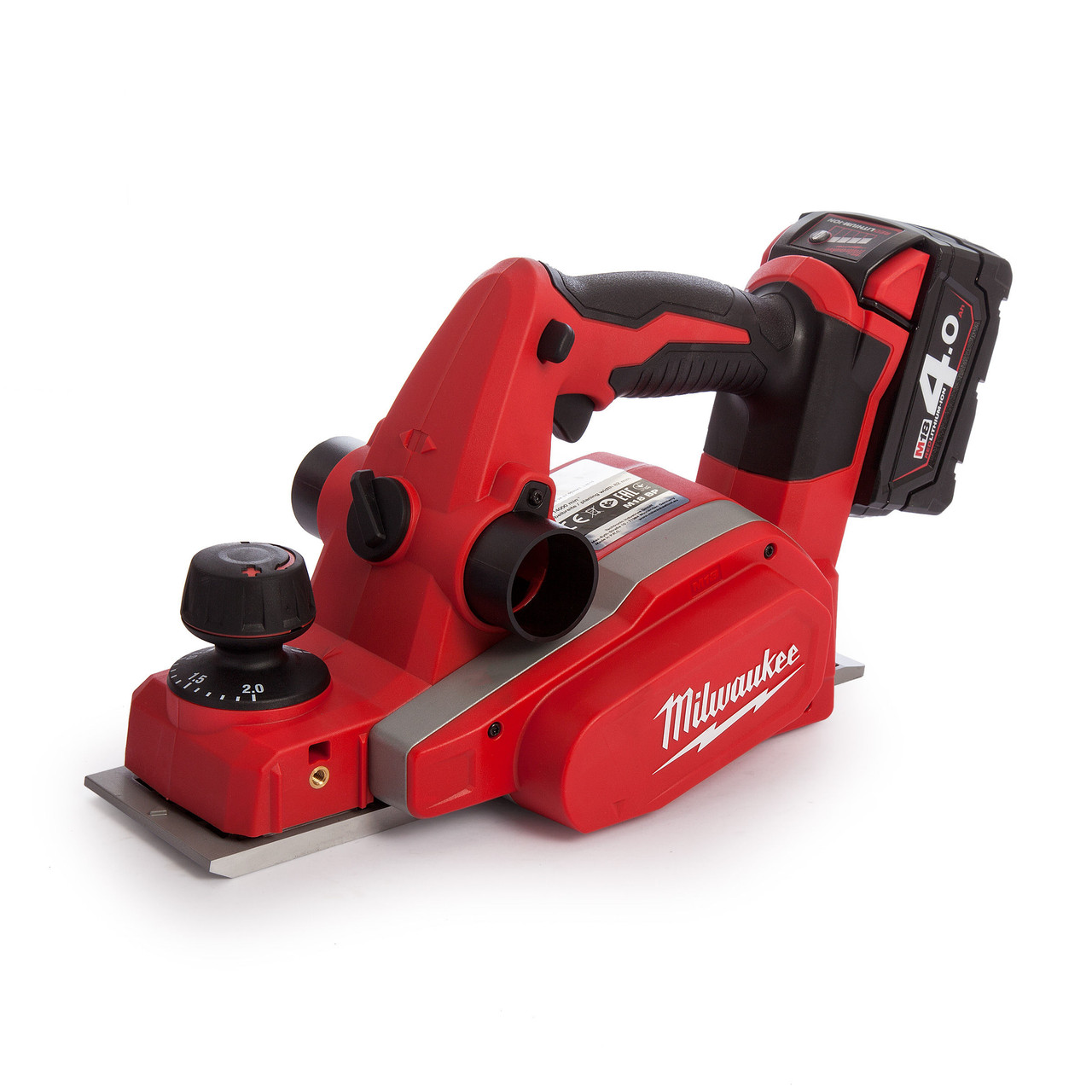 Milwaukee M18 BP Planer Charger and Case (2 x 4.0Ah Batterie