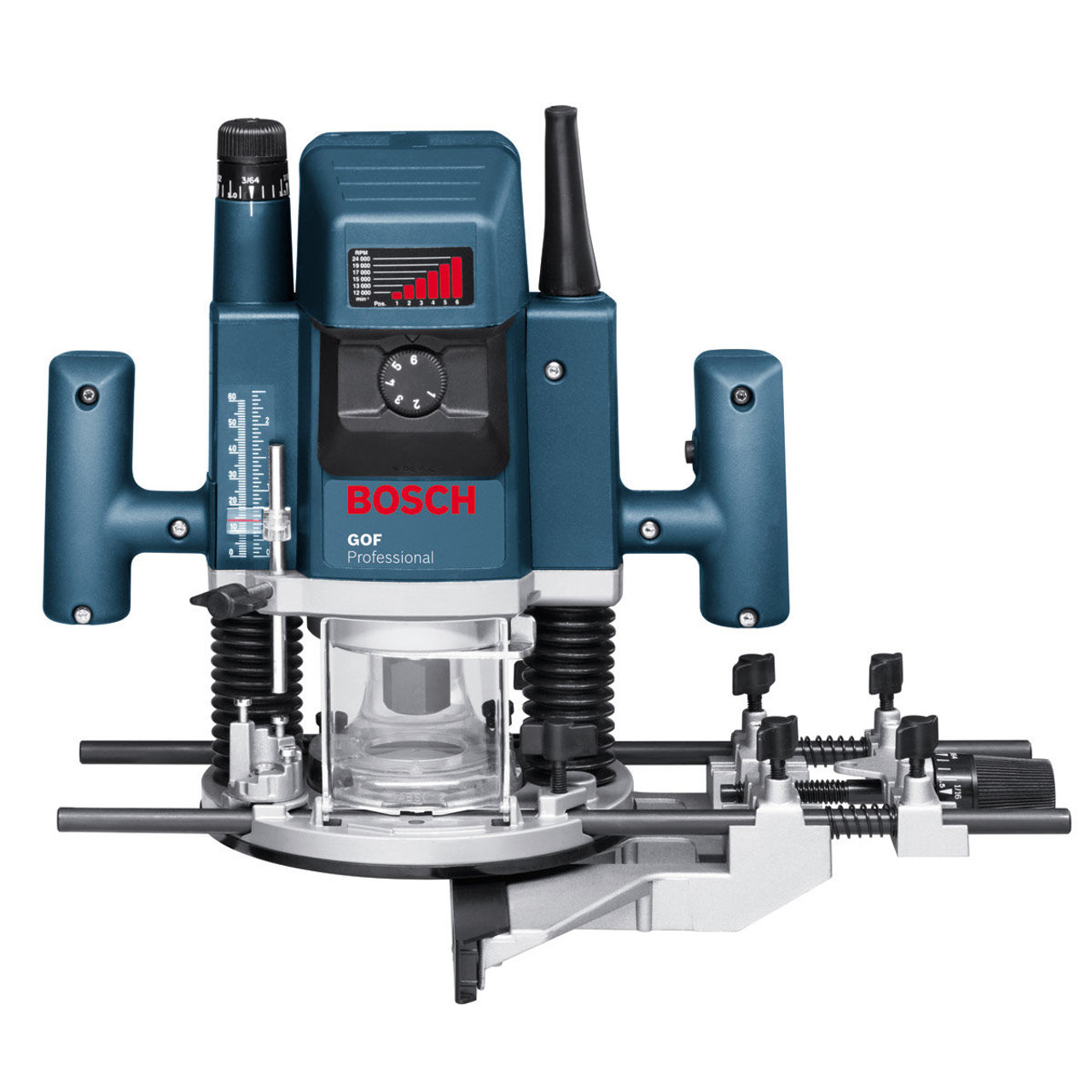 Bosch GOF1300CE Plunge Router 240V 1 4 and 1 2in Toolstop