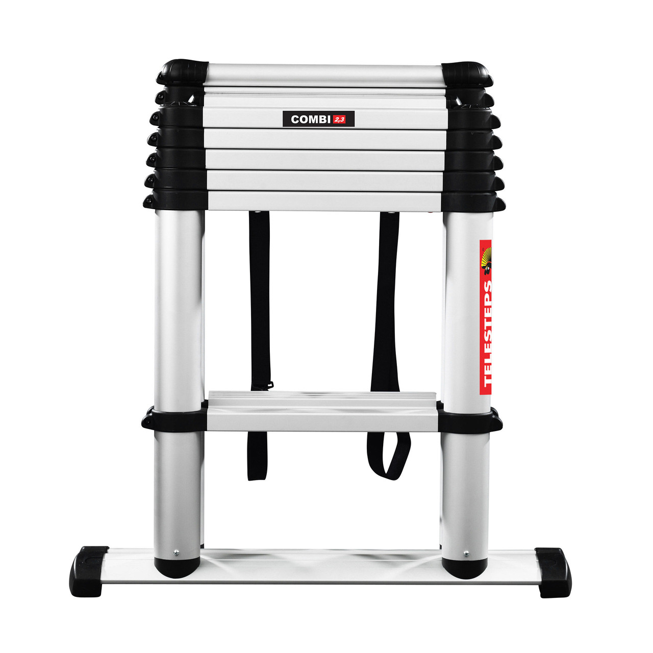Telesteps 60623 Black Line Telescopic Combi Ladder 2.3m