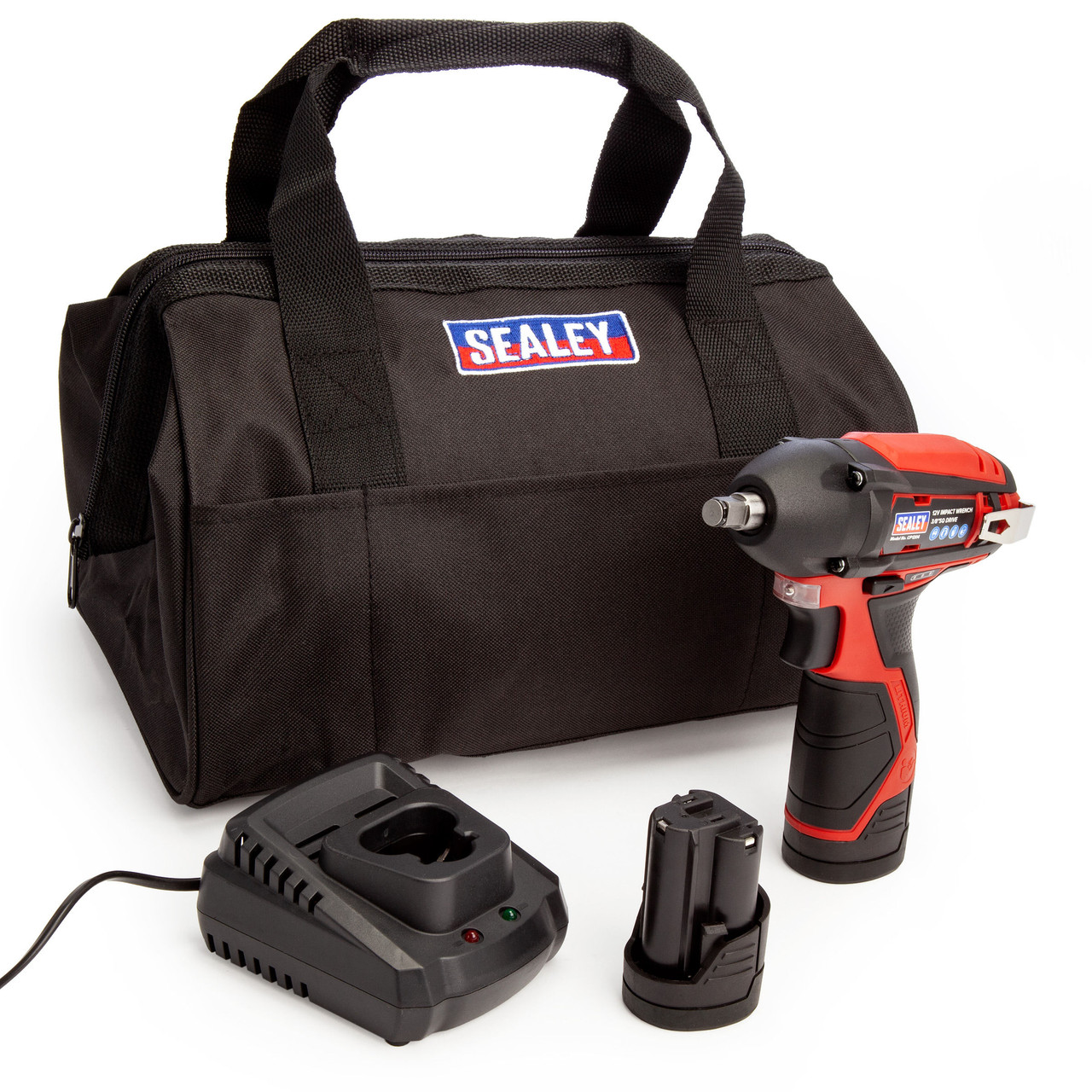 Sealey CP1204KIT 12V Impact Wrench Kit 3/8" Sq Dr Toolstop