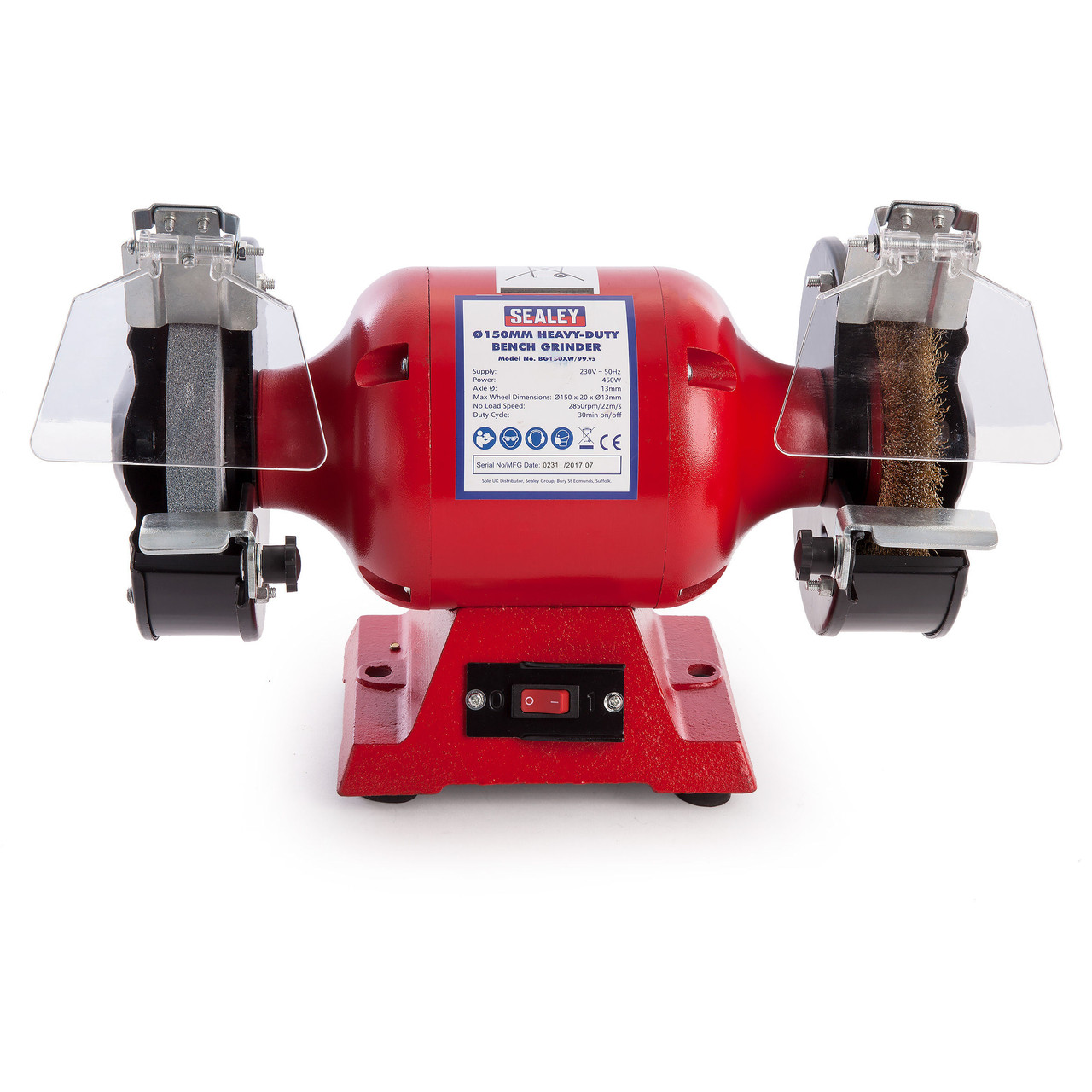 Sealey BG150XW/99 HeavyDuty Bench Grinder 150mm With Wire