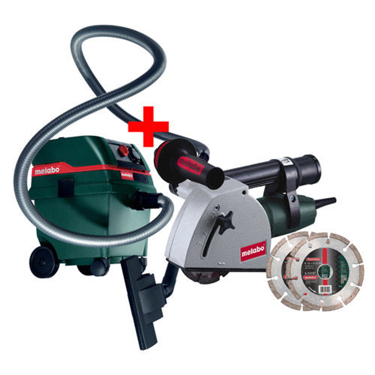 Metabo MFE30KIT Wall Chaser with ASR 2025 Vacuum Cleane