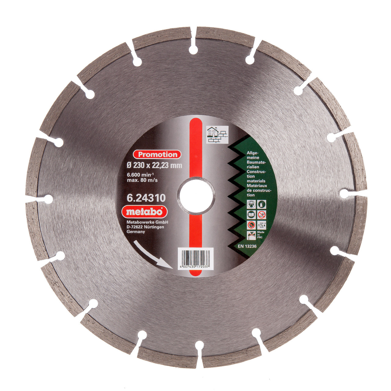 Metabo 6.24310 Diamond Cutting Disc Universal 230mm x 22.23