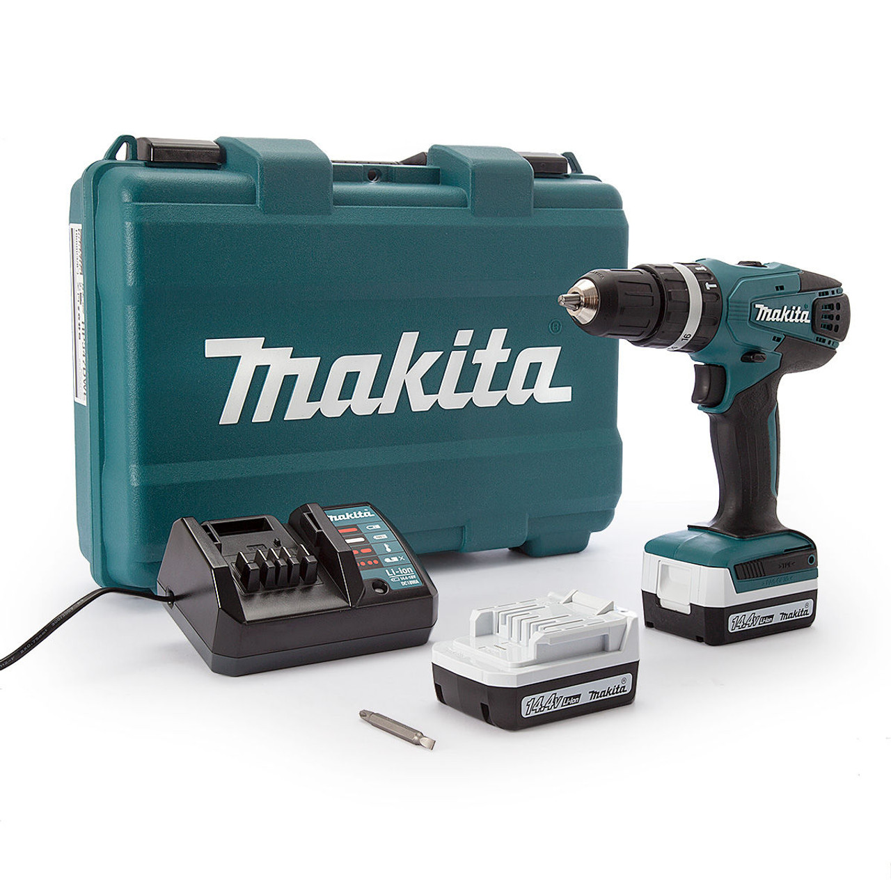 Taladro Percutor Batería 14,4v 2 baterías 1.3ah Mod: HP347DWE Makita —  Ferretería Luma