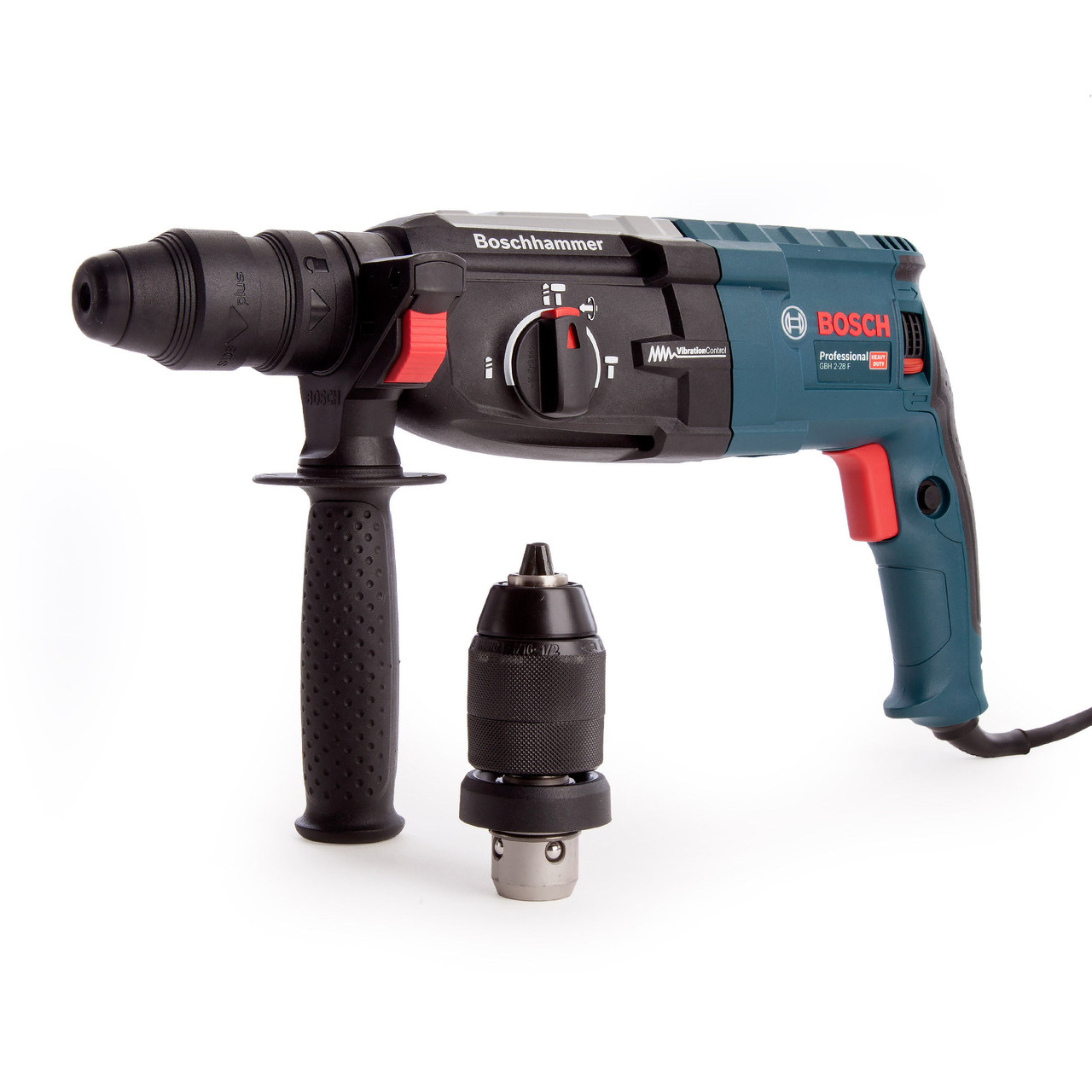 Bosch GBH 228 F SDS+ Rotary Hammer Drill with QCC and 4 Dri