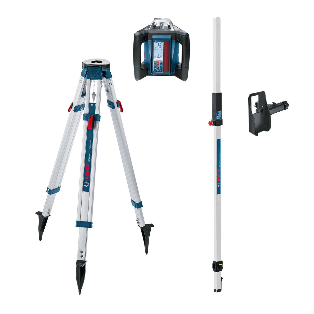 BOSCH - LASER ROTATIF GRL 500 HV (IP56) SET + RÉCEPTEUR LR 50 + TRÉPIED BT  170 HD + MIRE DE CHANTIER GR 240 - 06159940EF 06159940EF - Cipac