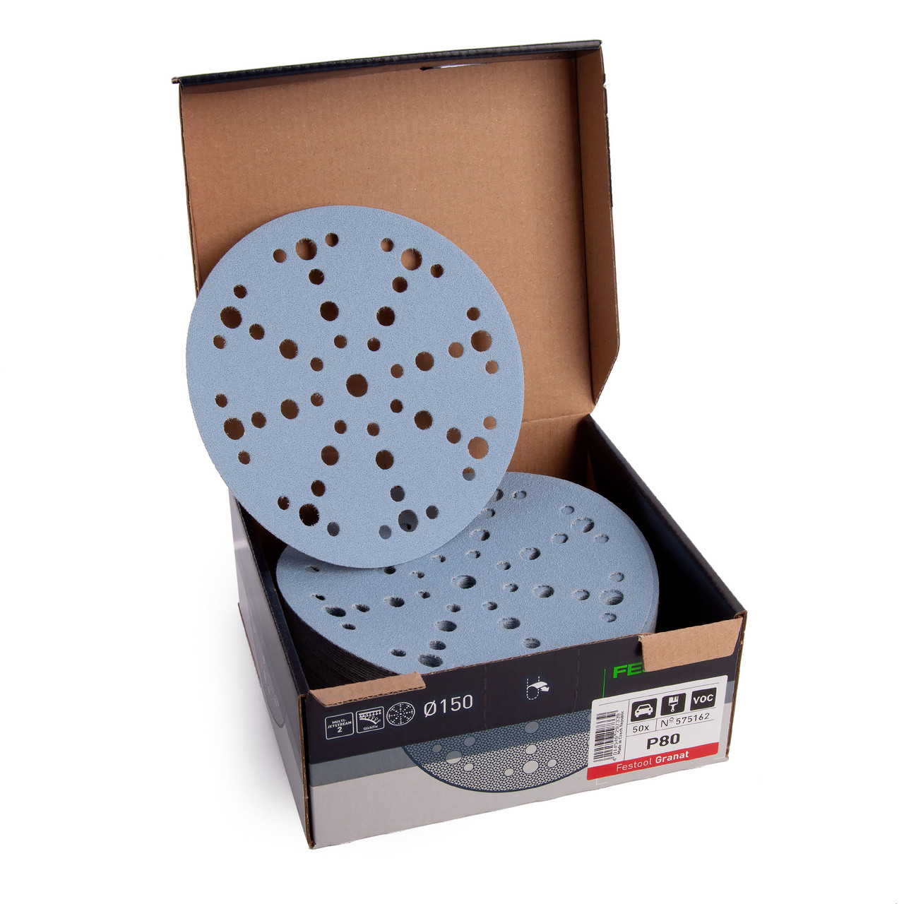 Festool 575162 Granat Sanding Discs STF D150/48 P80 GR/50