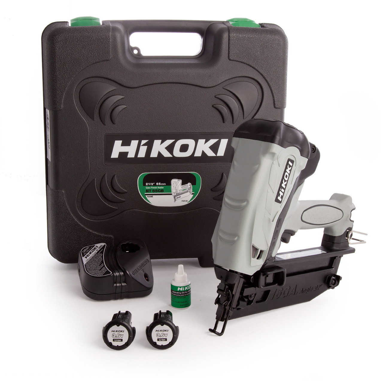 HiKOKI NT65GB Gas Angled 2nd Fix Finish Nailer | Toolstop