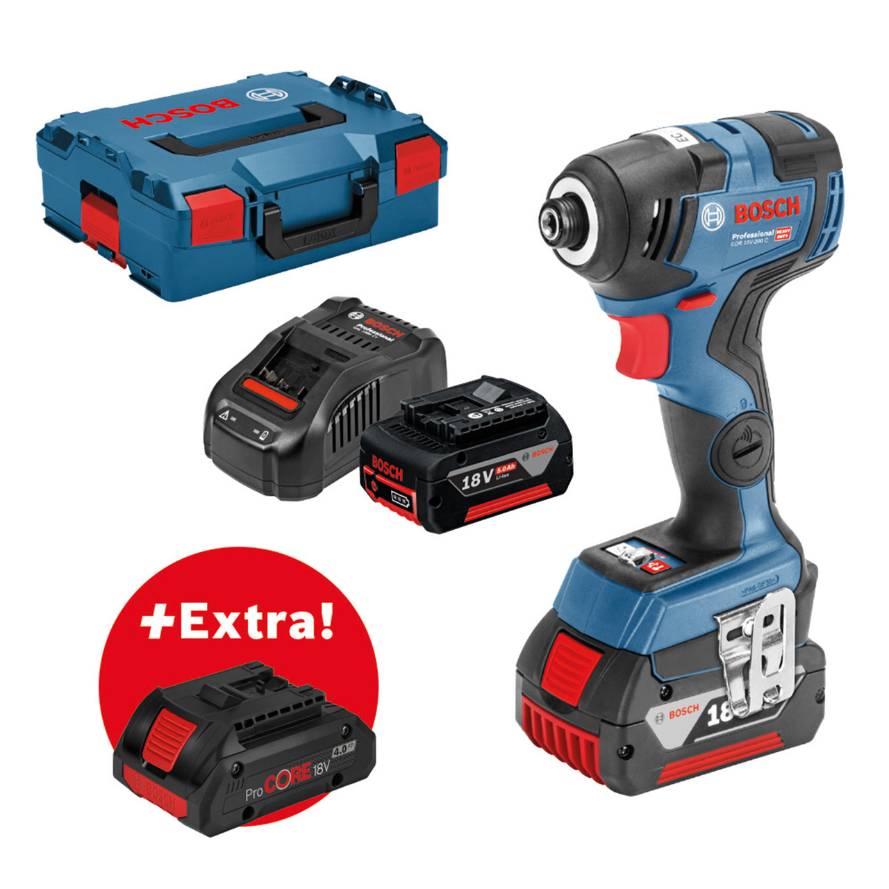 Bosch GDR 18V-200C ProImpact Driver 2 x 5Ah | Toolstop