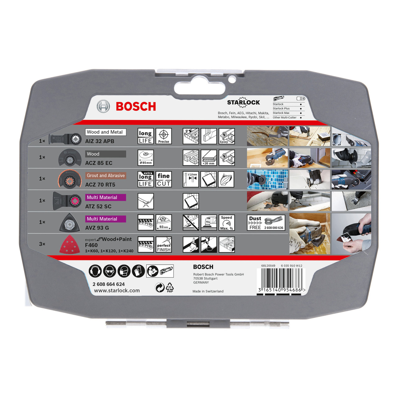 Bosch 2608664624 Starlock Renovation Multi Tool Blade Set