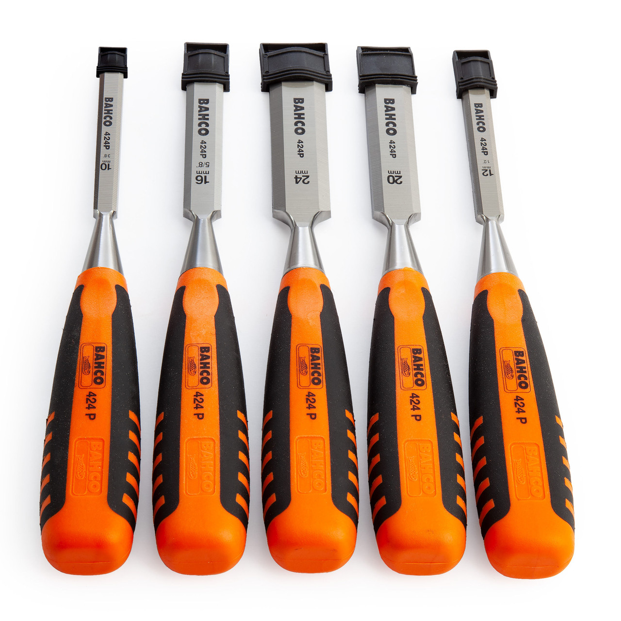 Bahco 424PS5ROLL Woodworking Chisel Set in a Roll 5 Piece