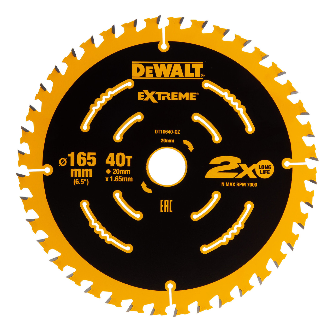 Dewalt DT10640 165mm Framing Circular Saw Blade Toolstop