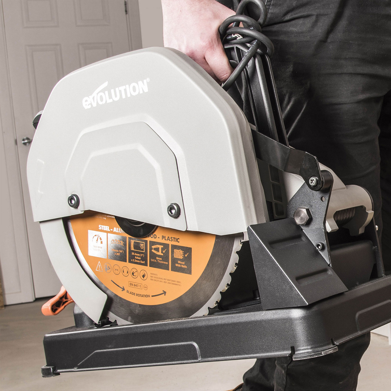 Evolution R355CPS TCT Multi Material Chop Saw 355mm 240V