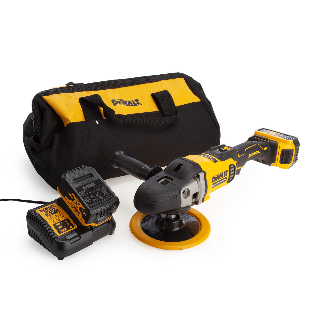 Dewalt DCM849P2 Brushless Rotary Polisher 180mm Toolstop