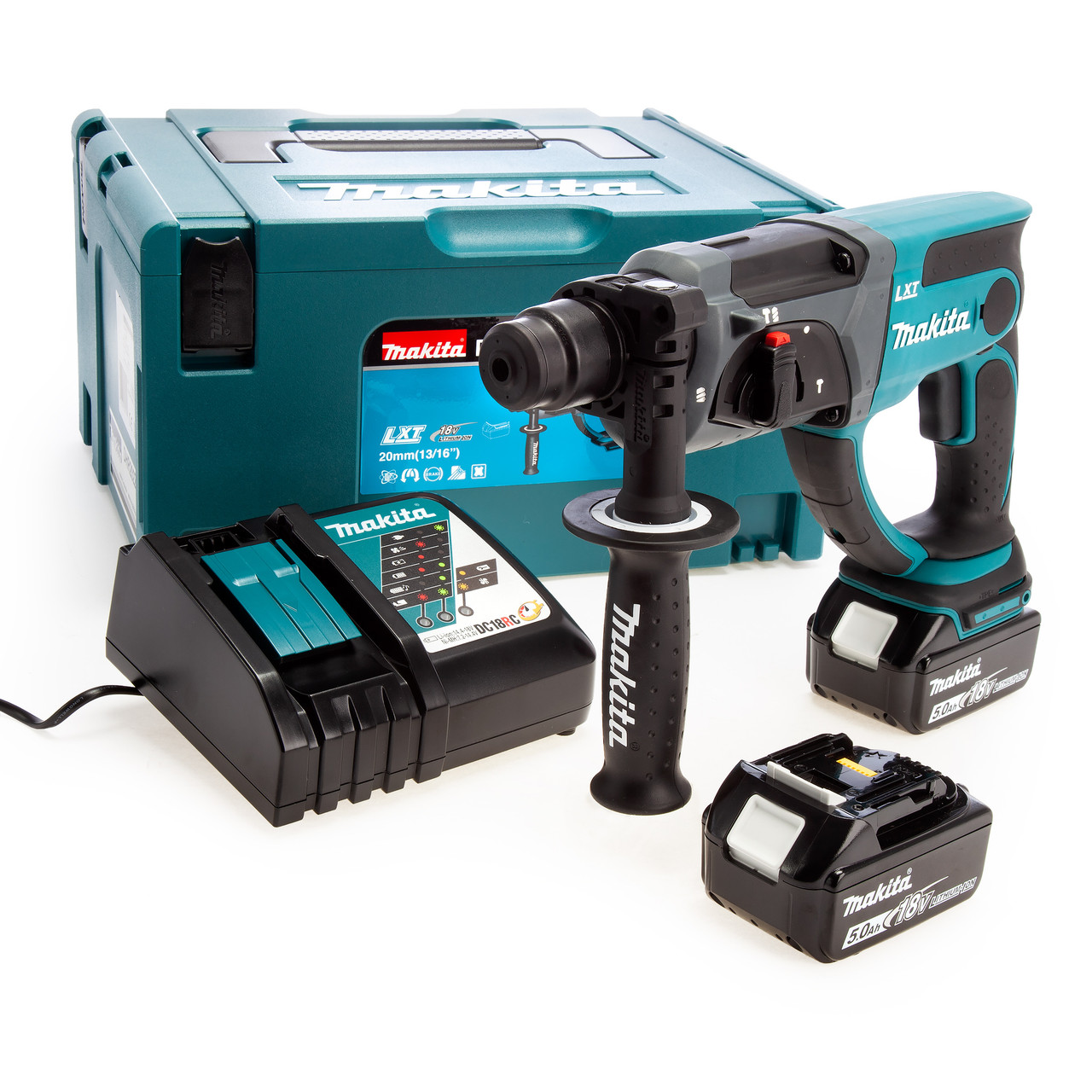 Makita DHR202RTJ 18V SDS Plus Rotary Hammer Drill Toolstop