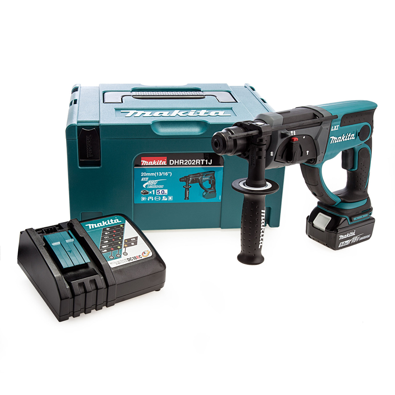 Makita DHR202RT1J SDS Plus Rotary Hammer Drill Toolstop