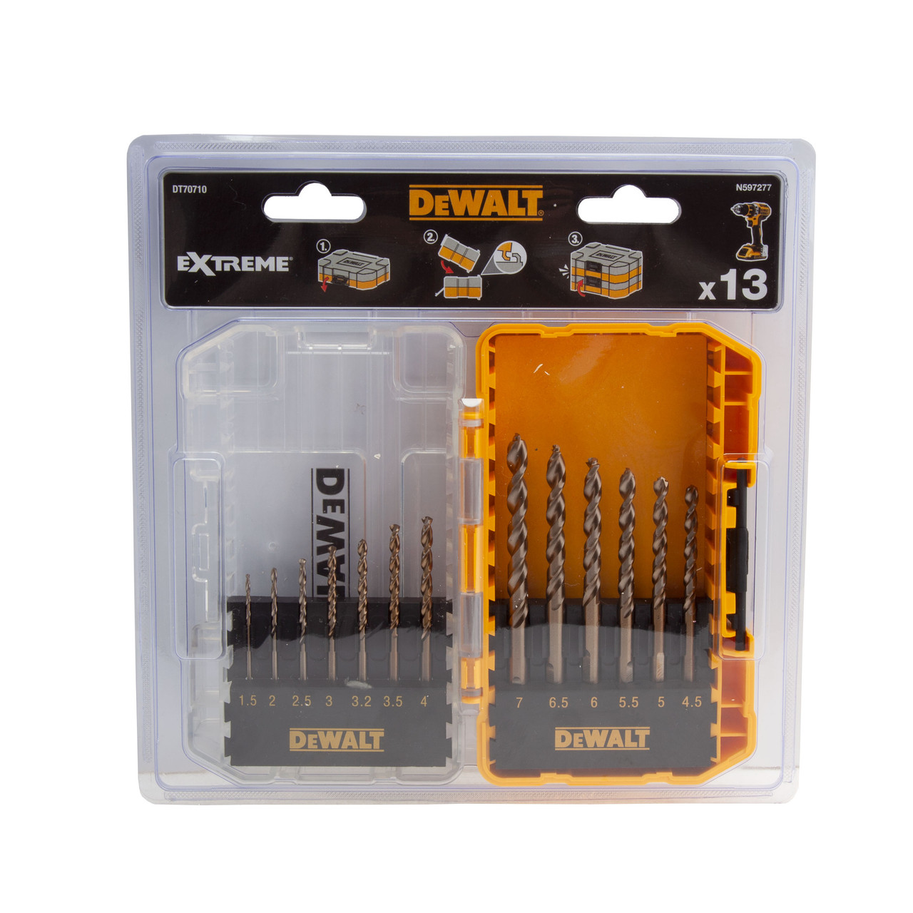 Dewalt DT70710 Extreme 2 Metal Drill Bit Set Toolstop