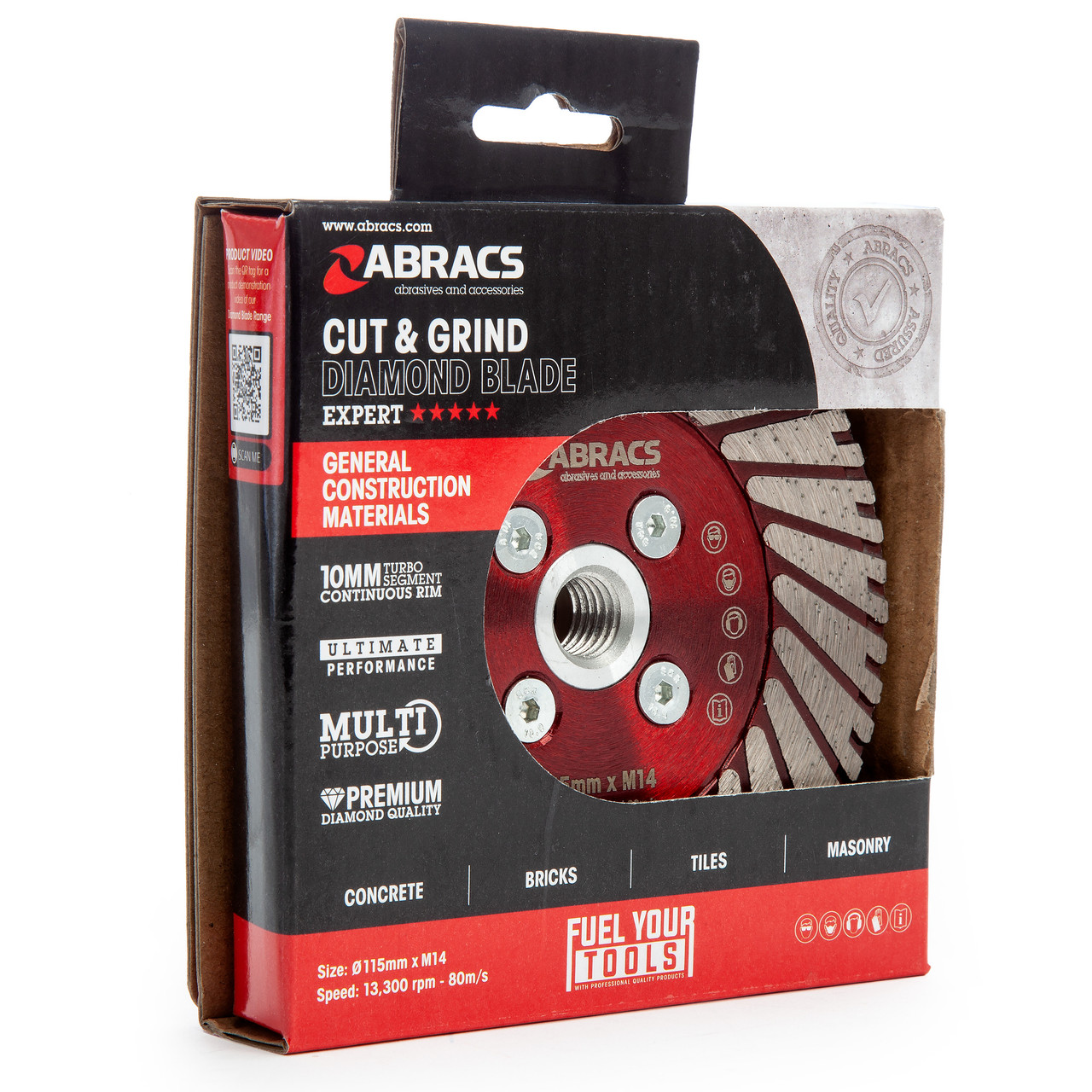 Abracs ABDCR115 X-Tech Tile & Porcelain Diamond Blade - 115 x 1.2 x 22mm