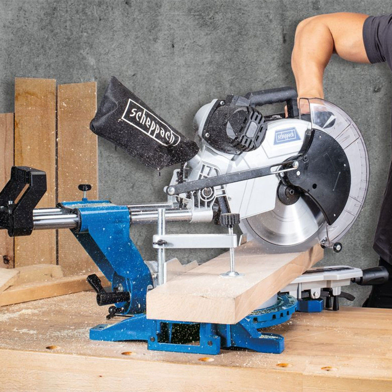 Scheppach HM140L Sliding Mitre Saw 240V | Toolstop