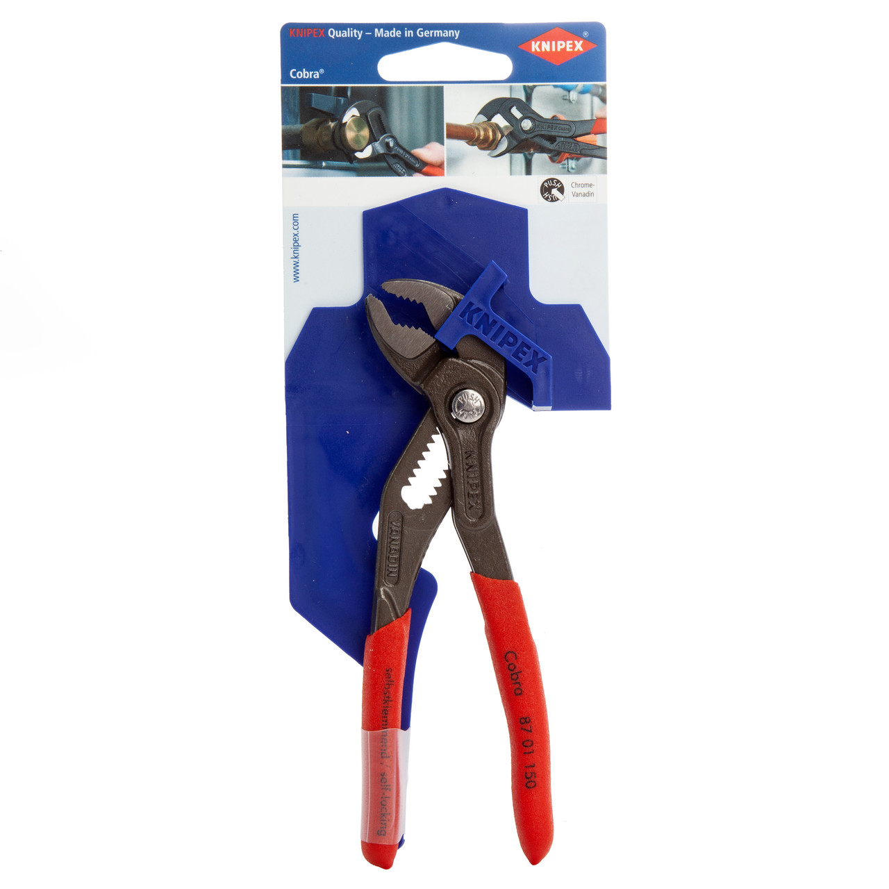 Knipex Cobra Water Pump Pliers - 30mm Capacity 87 01 150-KPX