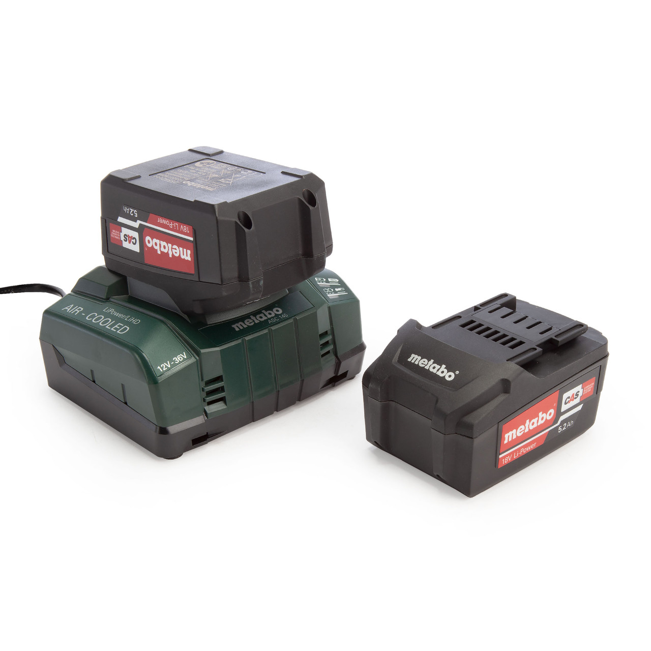 Metabo Basic Set 2 x 5.2Ah Batteries 