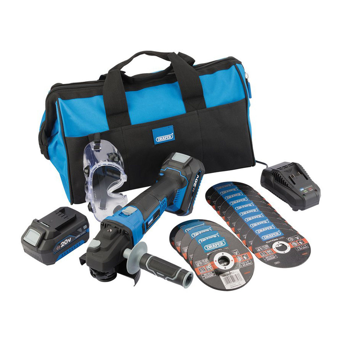 Draper 20V 115mm Angle Grinder 