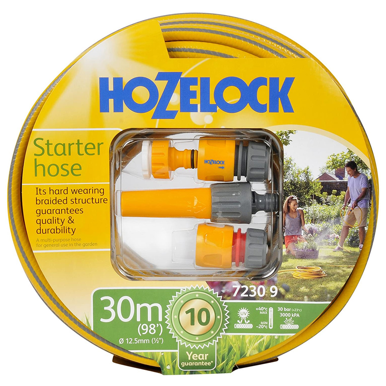 Hozelock 2431 Assembled 2-in-1 Hose Reel with 25 Metres of 12.5mm Hose