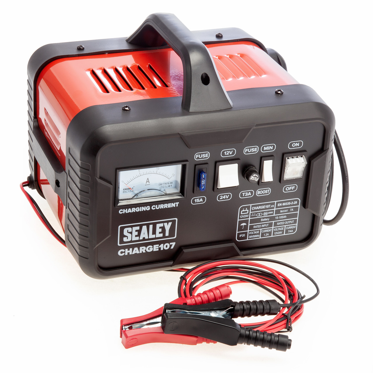 Sealey CHARGE107 11A 12 24V Battery Charger Toolstop