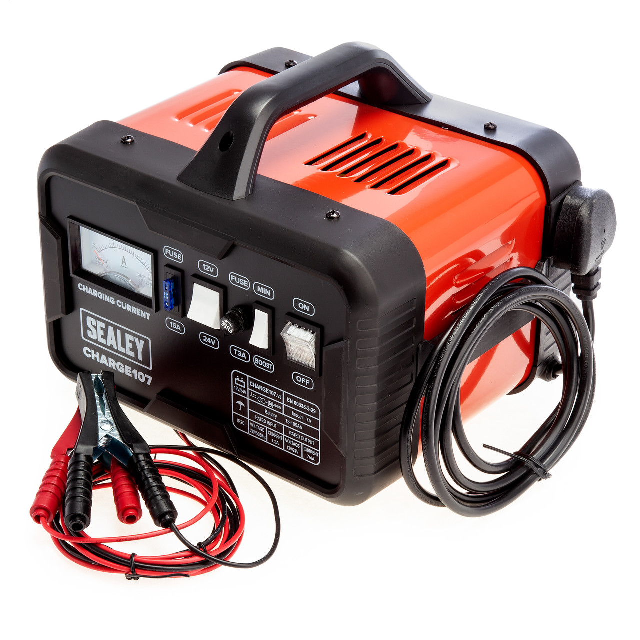 Sealey CHARGE107 11A 12/24V Battery Charger Toolstop