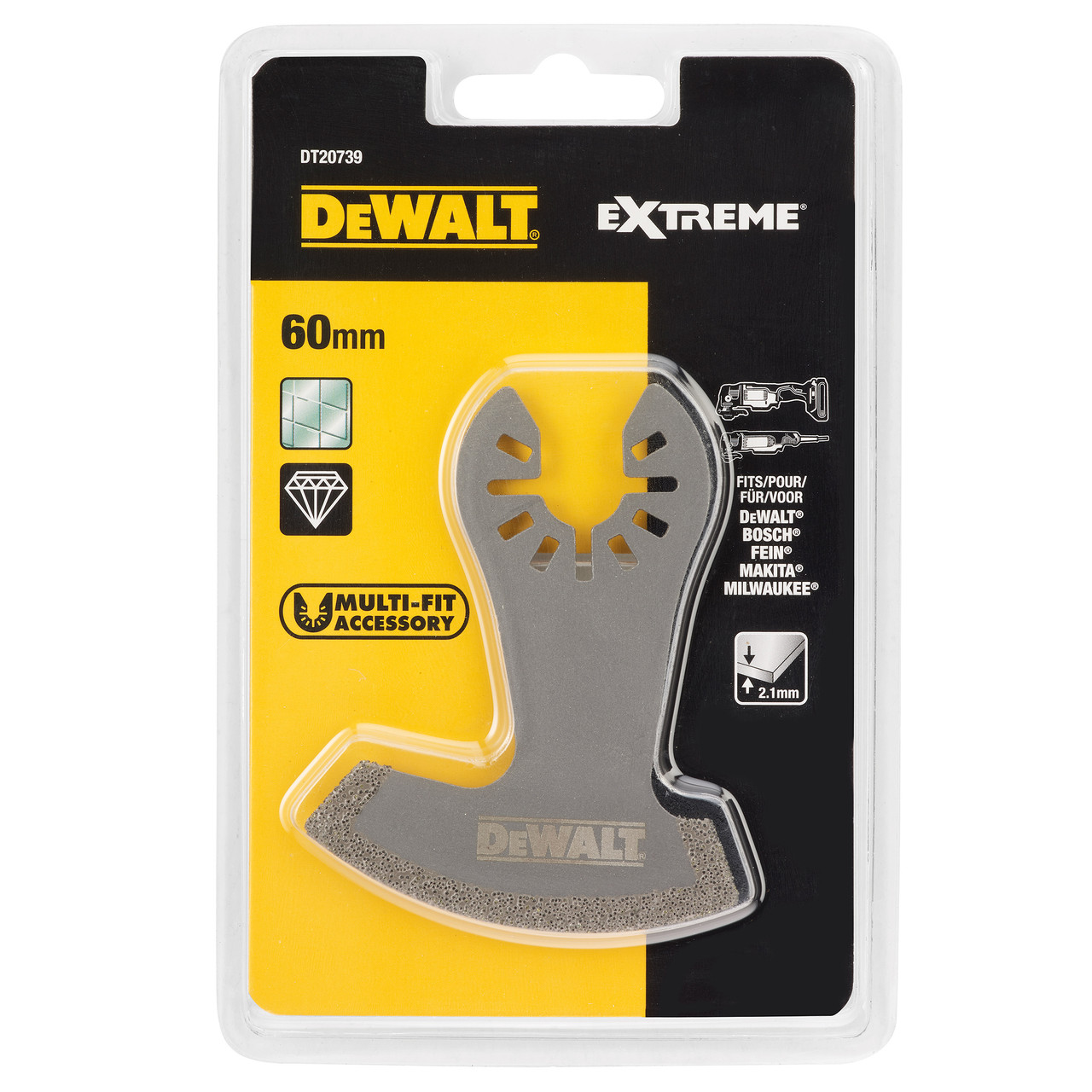 Dewalt DT20739 Diamond MultiTool Blade 60mm Toolstop