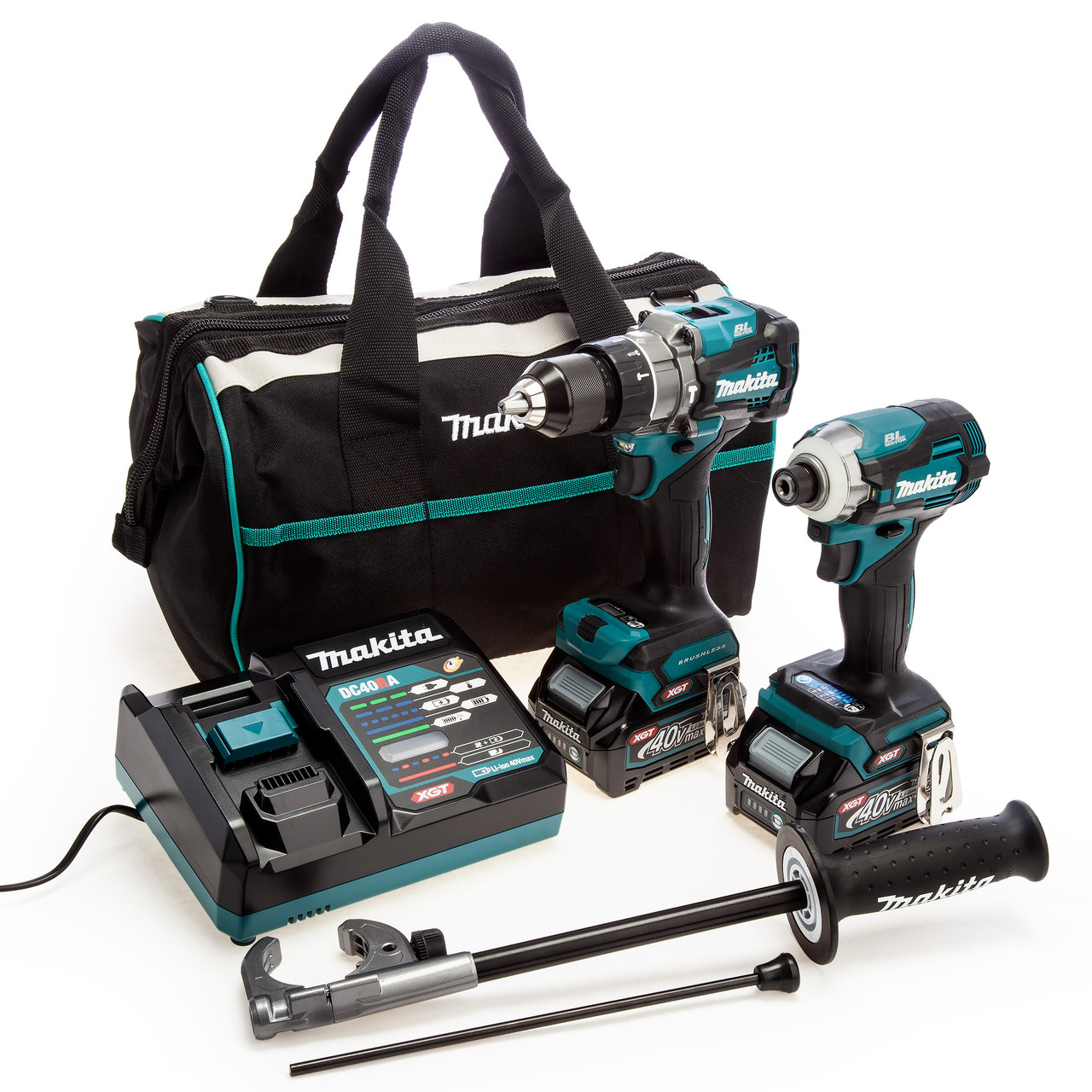 Makita DK0114G204 40Vmax XGT Twin Pack Toolstop