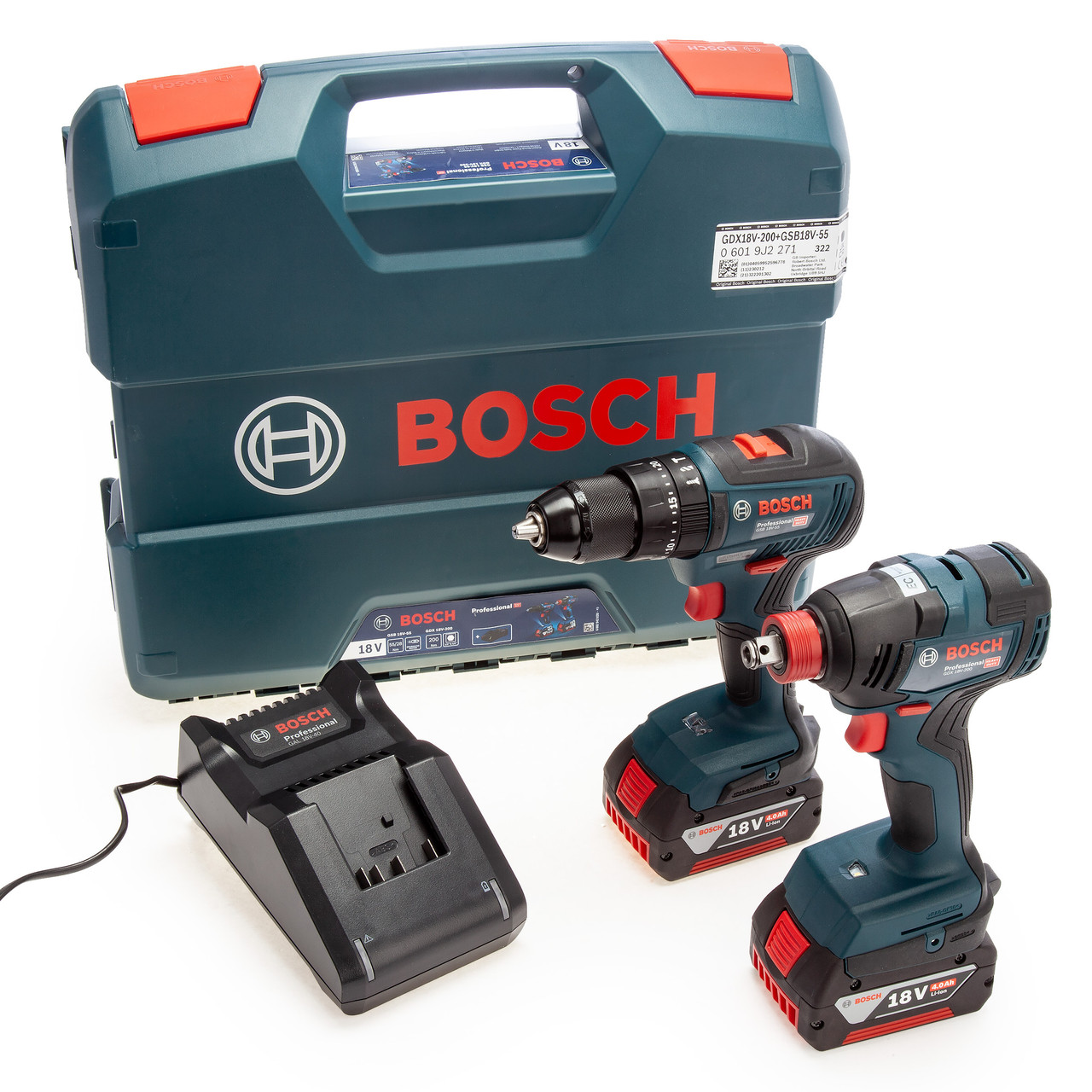 Bosch 06019J2271 18V Twin Pack (2 x 4.0Ah Batts) |