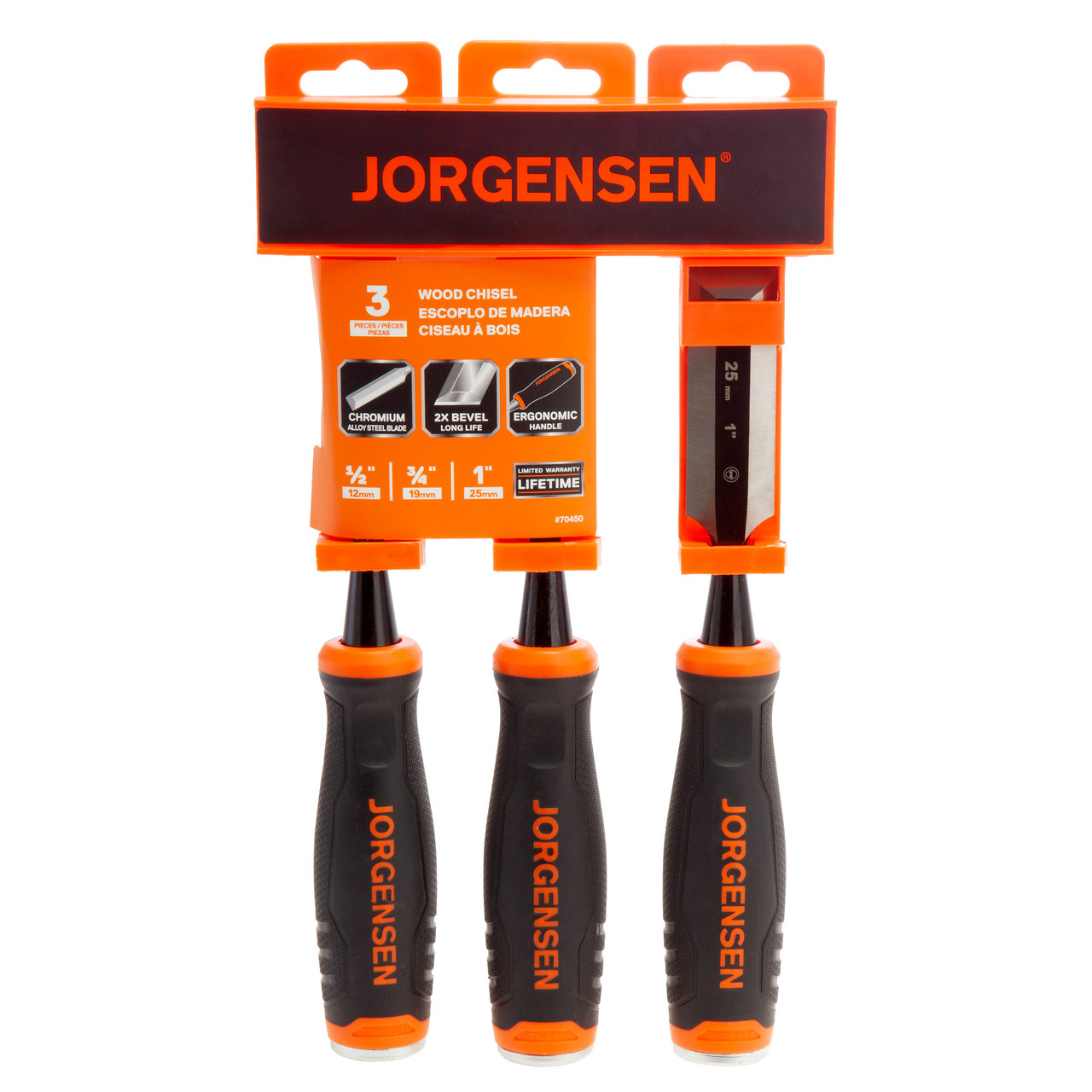 70450 Wood Chisel Set (3 Piece) Toolstop