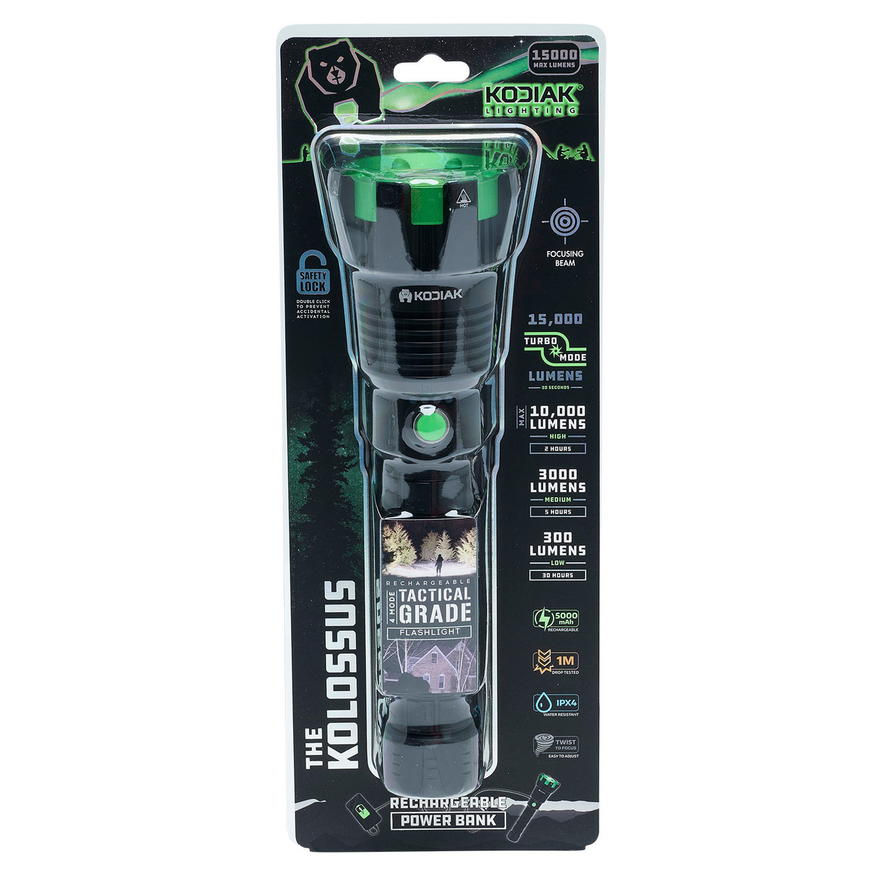 Kodiak Kolossus 15000 Lumen Flashlight Toolstop