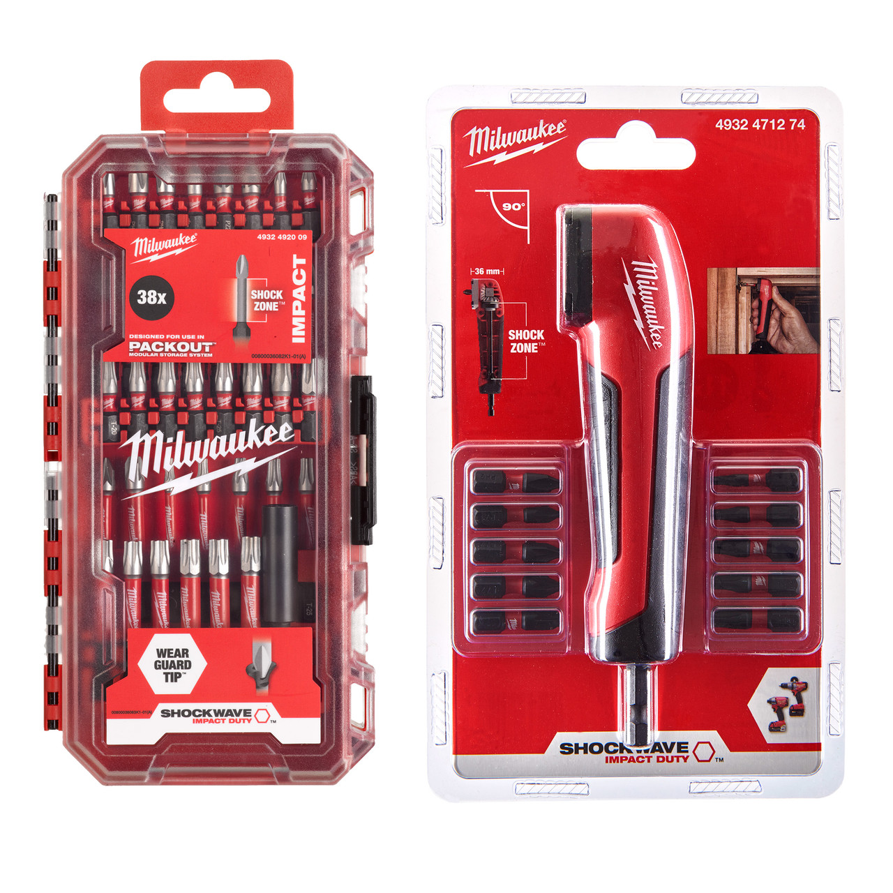 Milwaukee 4932492656 Angle Attachment Bits x48 Toolstop