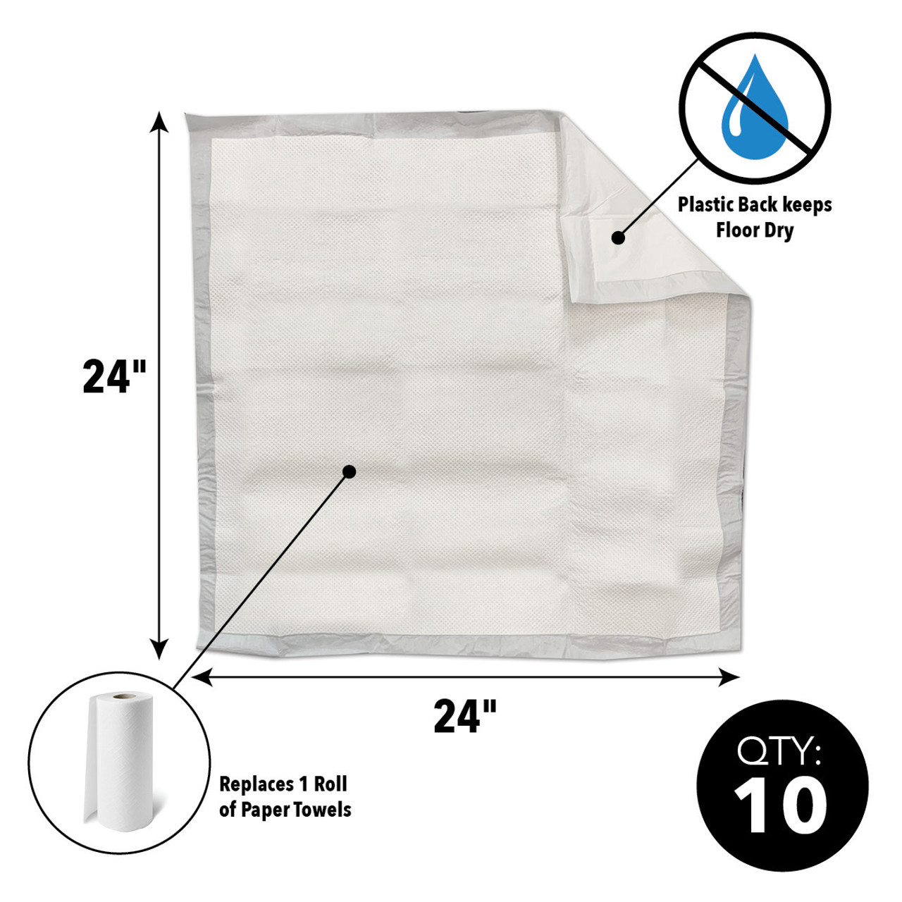Quick Dam Water Activated Absorbent Pads 10 Pack