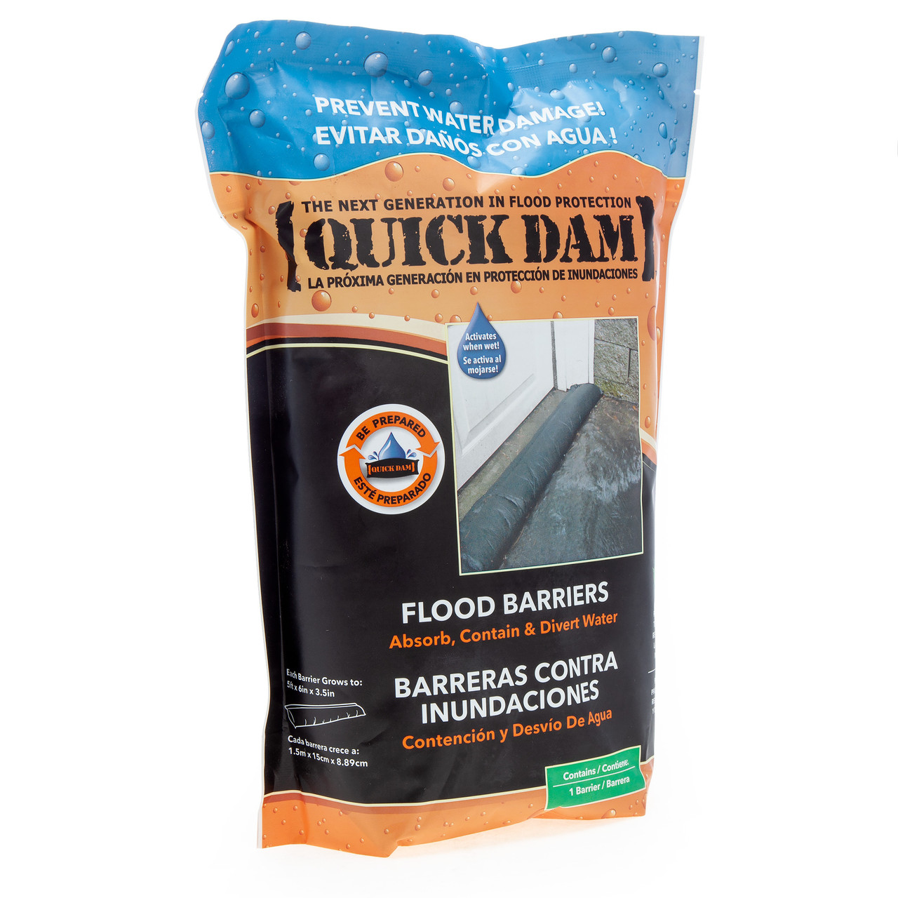 Quick Dam QD65-1 Water Activated Flood Barrier 5ft (Single)