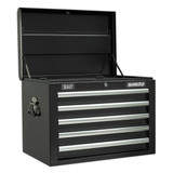 Buy Sealey AP26059TB Topchest 5 Drawer With Ball Bearing Runners - Black at Toolstop