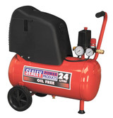Buy Sealey SAC02415 Compressor 24ltr Belt Drive 1.5hp Oil Free at Toolstop