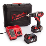 Buy Milwaukee M18 BPD-402C 18V Combi Drill (2 x 4.0Ah Batteries) at Toolstop