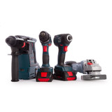 Bosch 0615990L0P Dynamic Series Professional Heavy Duty 4 Piece Kit (2 x 4.0Ah & 1 x 8.0 Ah ProCORE Batteries) - 4