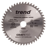 Trend CSB/21548 CraftPro Saw Blade Mitre Saw Crosscutting 215mm x 48T - 2