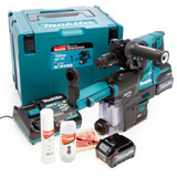 Makita HR004GD202 40Vmax XGT Brushless SDS Plus Rotary Hammer with Quick Change Chuck & DX14 Dust Box (2 x 2.5Ah Batteries) 2